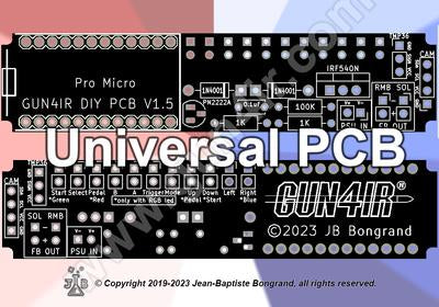 Universal GUN4IR DIY PCB